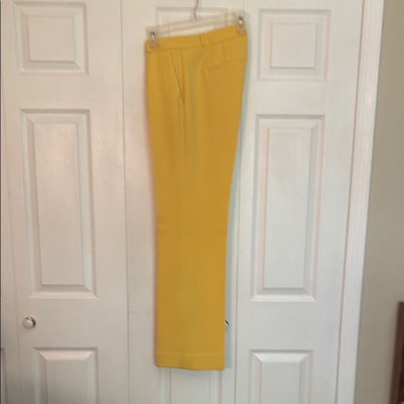 Banana Republic Yellow Dress Pants Tailored Fit- Logan Style SZ 6 - Picture 4 of 5